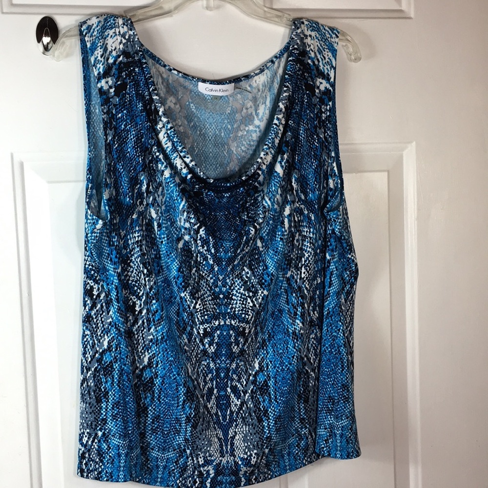 Calvin Klein Snake Print design sleeveless 1X